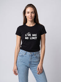 Love Has No Limit (Hers) tee in Black — front [kk-studio]