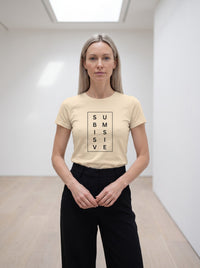 Submissive tee in Soft Cream — lifestyle [kk-studio]