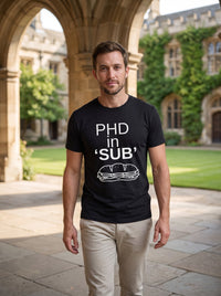 PhD in Sub tee in Black — lifestyle [kk-studio]