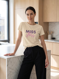 Miss Stress tee in Soft Cream — lifestyle [kk-studio]