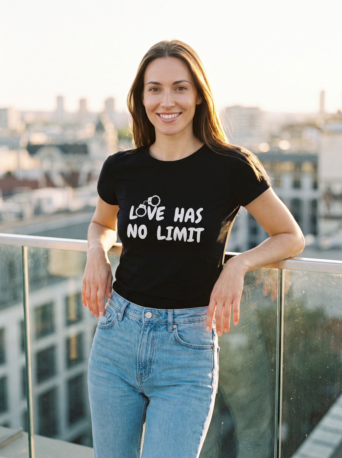 Love Has No Limit (Hers) tee in Black — lifestyle [kk-studio]