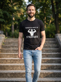 Submission Makes Me Stronger tee in Black — lifestyle [kk-studio]