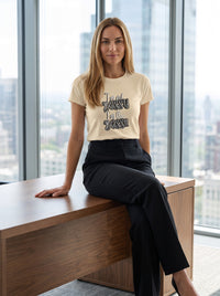 I Am the Boss tee in Soft Cream — lifestyle [kk-studio]