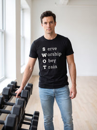 SWOT tee in Black — lifestyle [kk-studio]