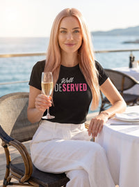 Well Deserved tee in Black — lifestyle [kk-studio]