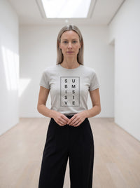 Submissive tee in Silver — lifestyle [kk-studio]