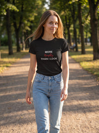 More Naughty Than I Look tee in Black — lifestyle [kk-studio]