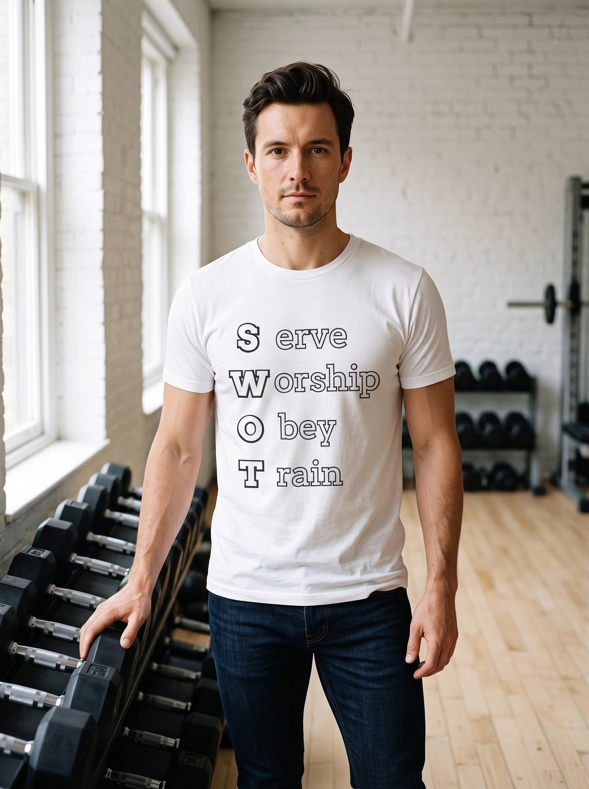 SWOT tee in White — lifestyle [kk-studio]