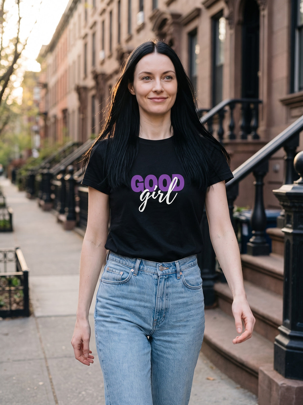 Good Girl tee in Black — lifestyle [kk-studio]