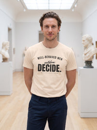 Well-Behaved Men Seldom Decide tee in Soft Cream — lifestyle [kk-studio]