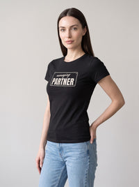 Managing Partner tee in Black — three-quarter view [kk-studio]
